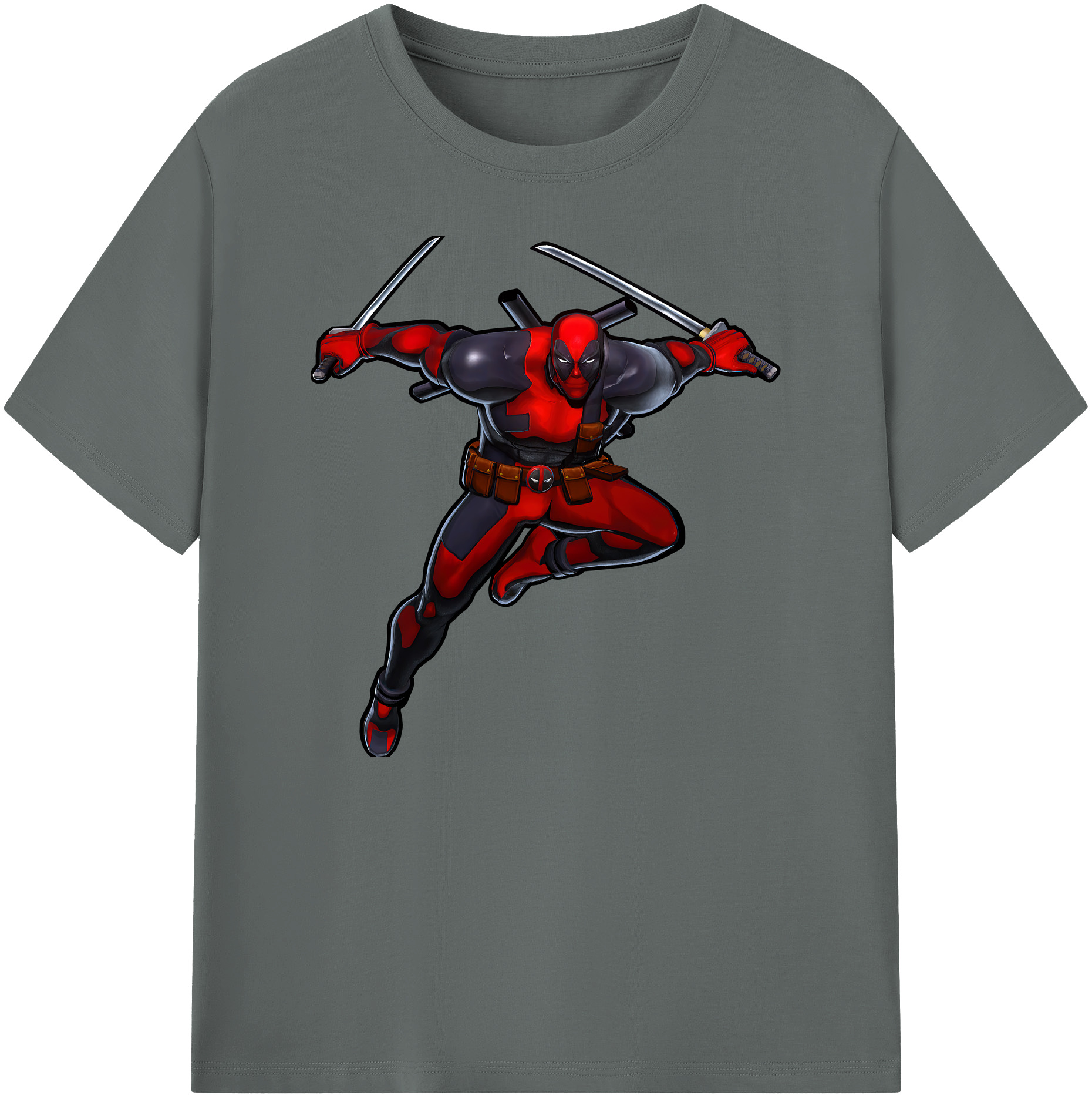 （画像用） Deadpool デッドプール 綿100％ メンズ半袖Tシャツ｜肌触りやわらか＆通気性